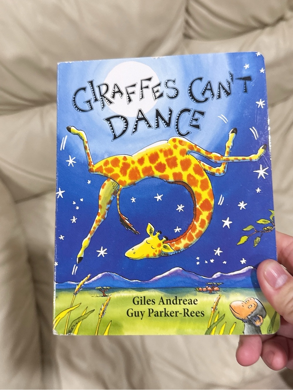 Giraffes Can't Dance Board Book - Bright Blue & Yellow